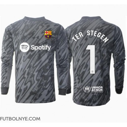 Camiseta Barcelona Ter Stegen #1 Portero Tercera Equipación 2024-25 manga larga